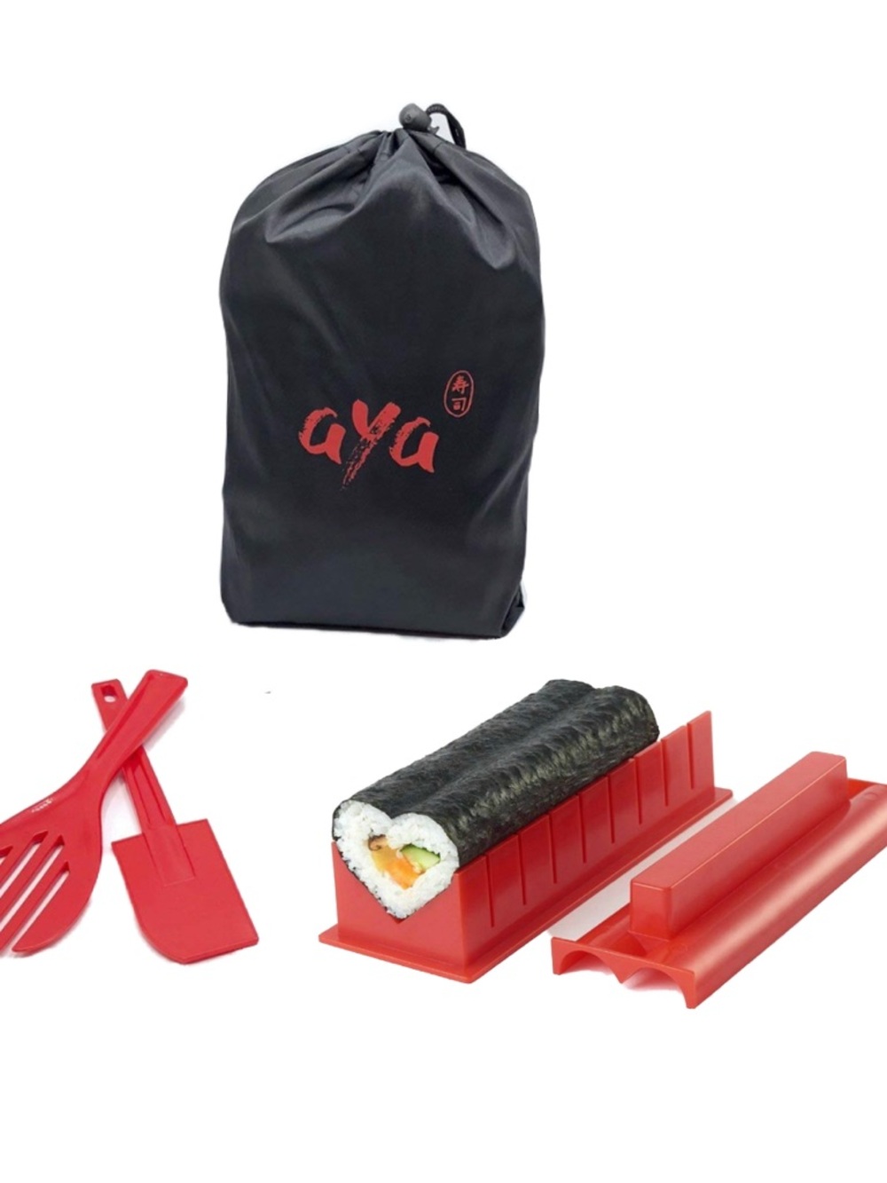 AYA Sushi Roll Maker Kit with Black Carry Bag